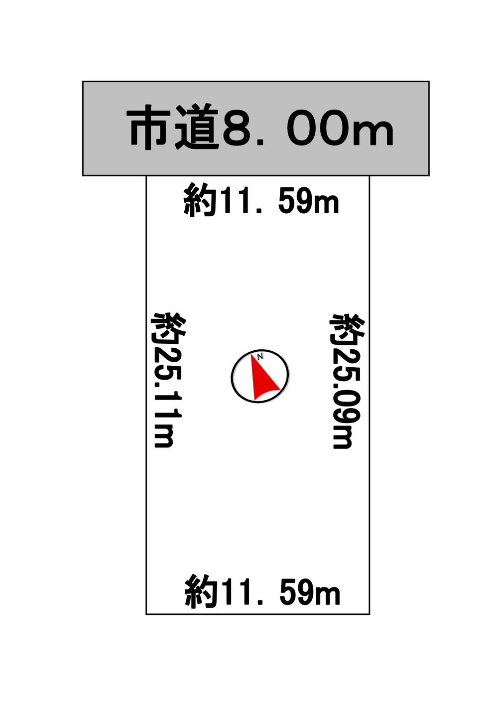 Compartment figure. Land price 11.9 million yen, Land area 290.98 sq m
