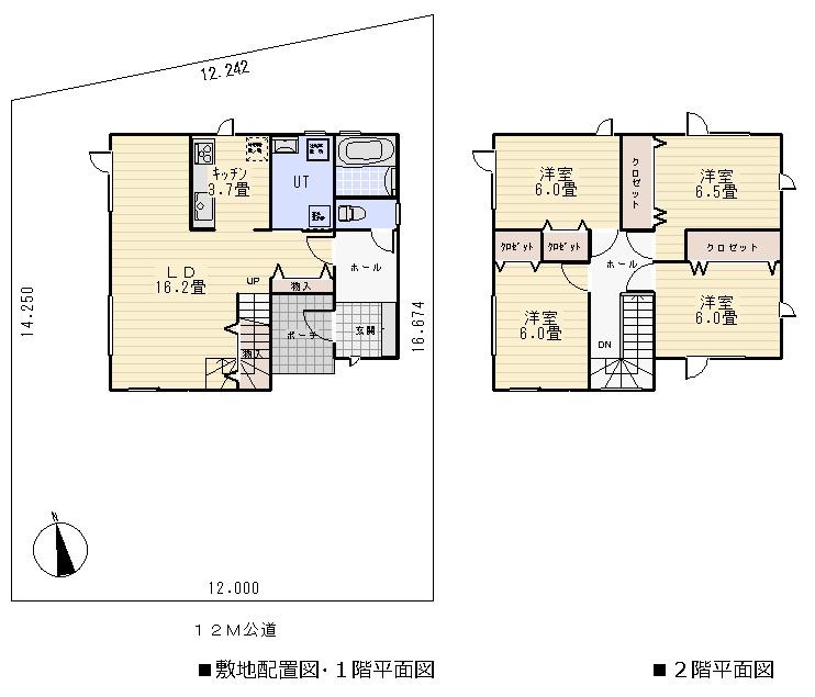 Floor plan. 22,800,000 yen, 4LDK, Land area 185.54 sq m , Building area 109.31 sq m