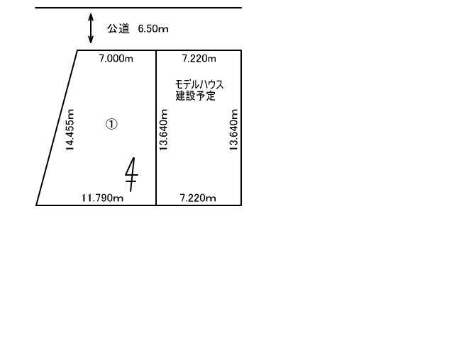 Compartment figure. Land price 8.9 million yen, Land area 128.15 sq m