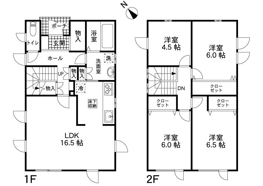 Floor plan. 21,800,000 yen, 4LDK, Land area 203.05 sq m , Building area 97.72 sq m