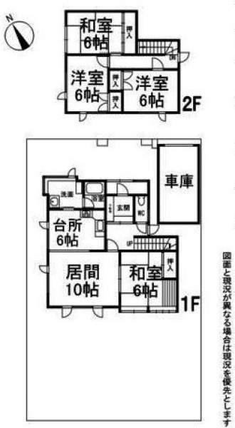 Floor plan. 12 million yen, 4LDK, Land area 196.4 sq m , Building area 97.2 sq m