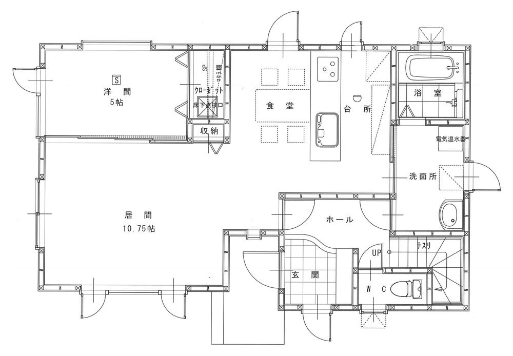 Floor plan. 20.8 million yen, 4LDK, Land area 108.48 sq m , Building area 112.62 sq m 1F Floor plan