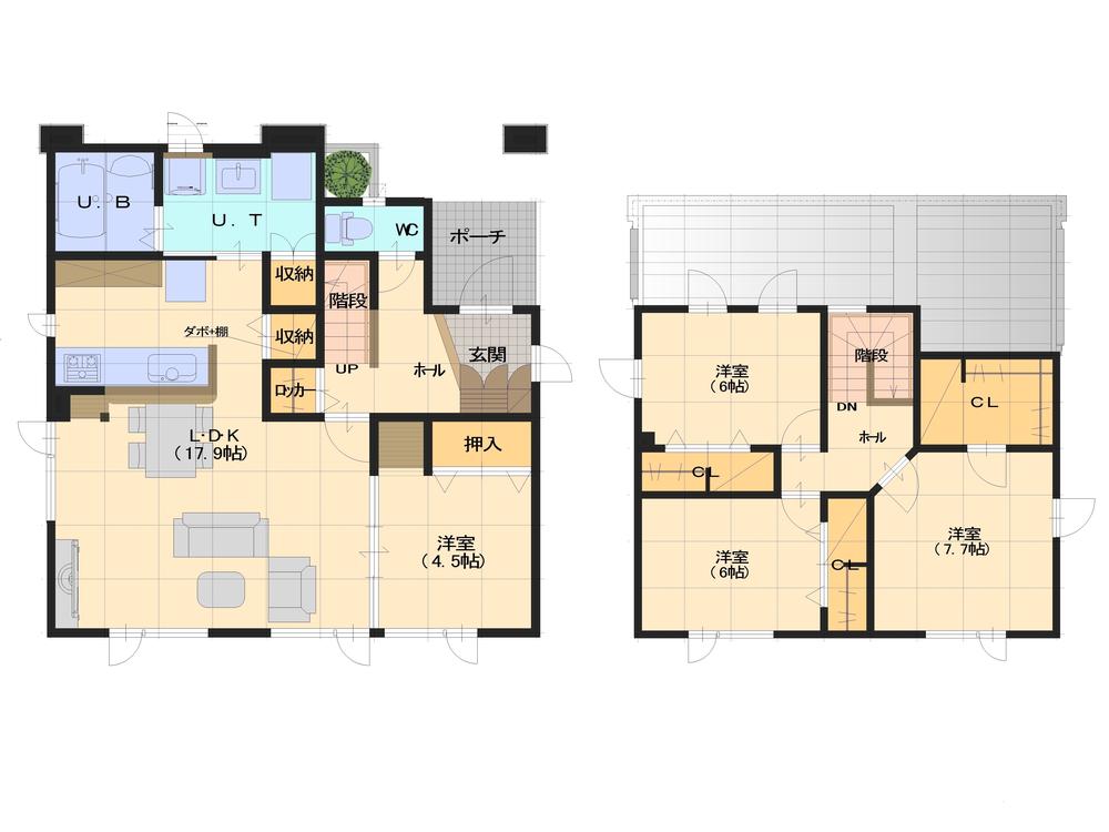 Floor plan. Price 22,700,000 yen, 4LDK, Land area 178.2 sq m , Building area 110.14 sq m