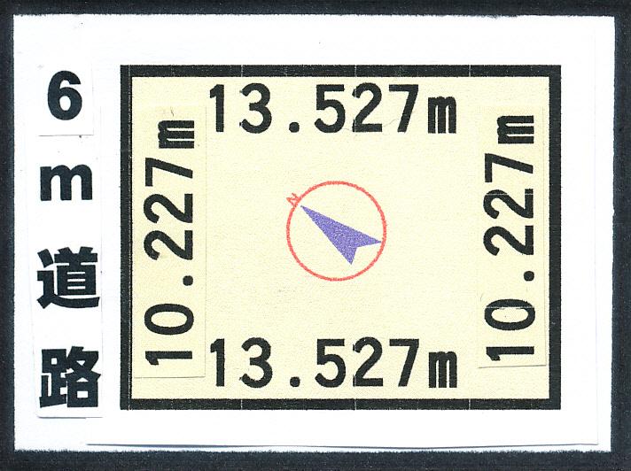 Compartment figure. Land price 7.2 million yen, Land area 138.34 sq m