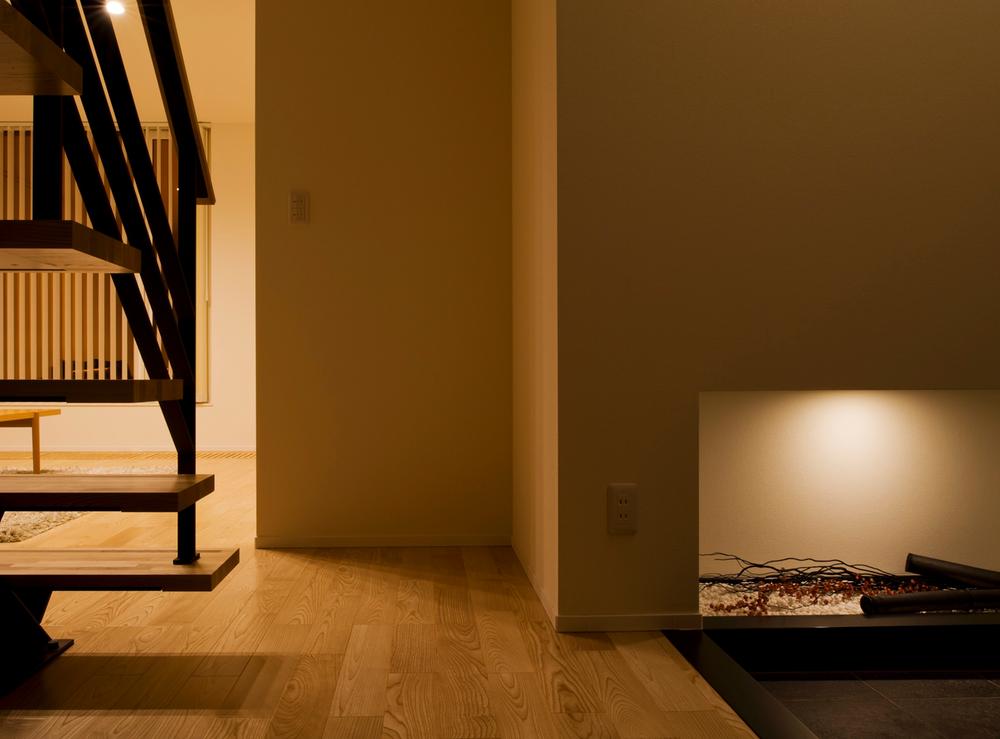 Entrance. Entrance hall that light leaking from the basis garden welcoming gently