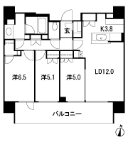 Floor: 3LD ・ K + WIC + SIC, the occupied area: 74.01 sq m, Price: 29.8 million yen