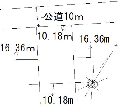 Compartment figure. Land price 1.2 million yen, Land area 166 sq m