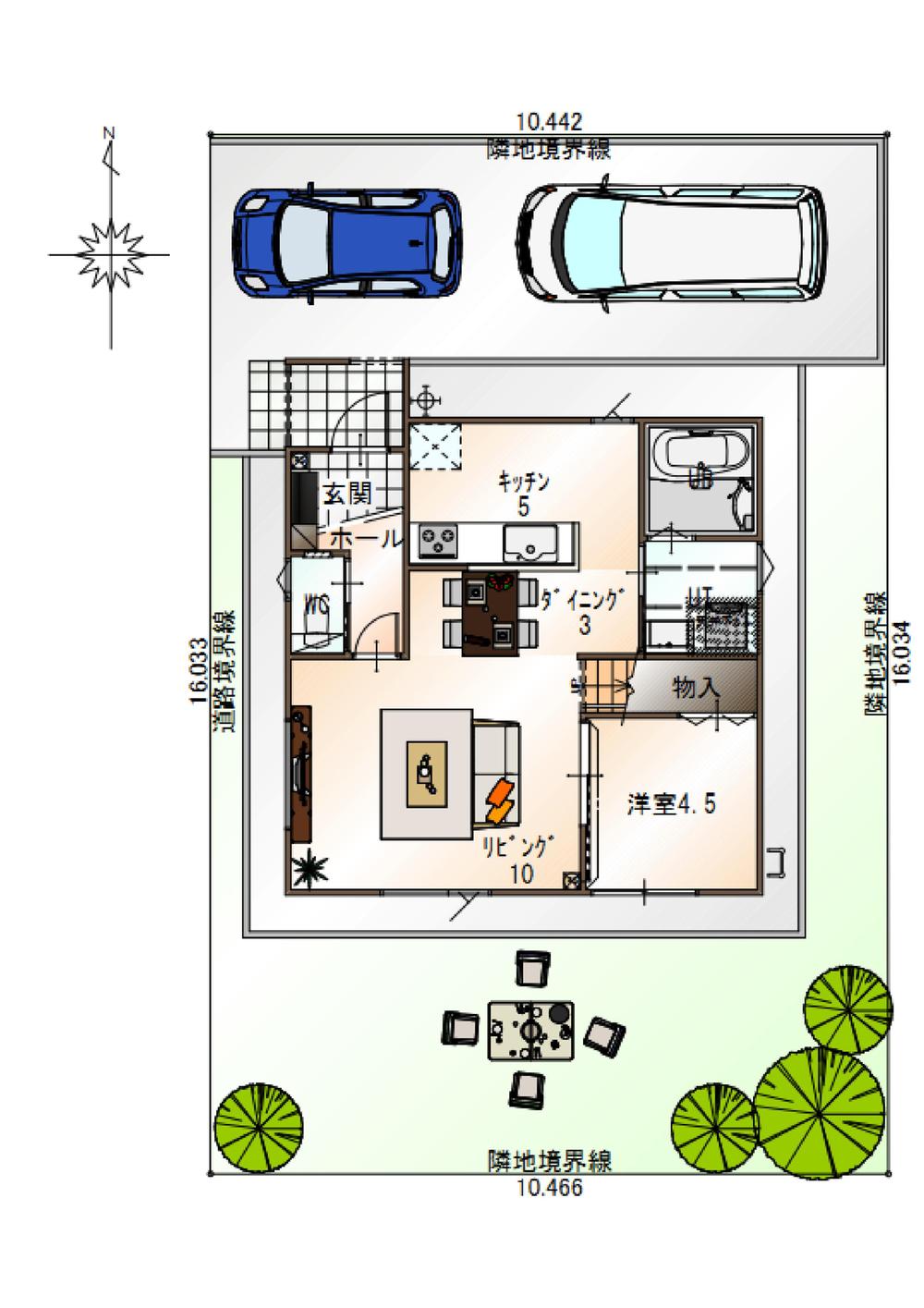 Floor plan. 26,980,000 yen, 4LDK, Land area 167.61 sq m , Building area 98.54 sq m 1F