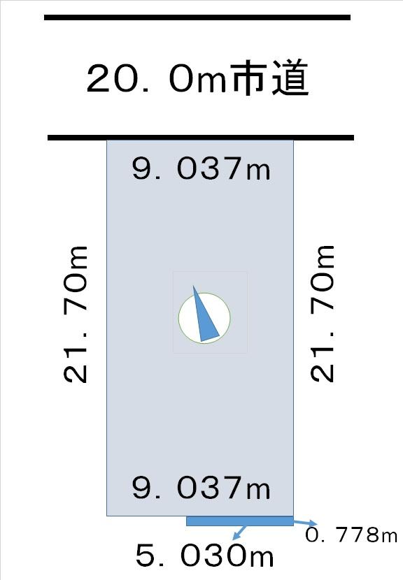 Compartment figure. Land price 7.86 million yen, Land area 200 sq m