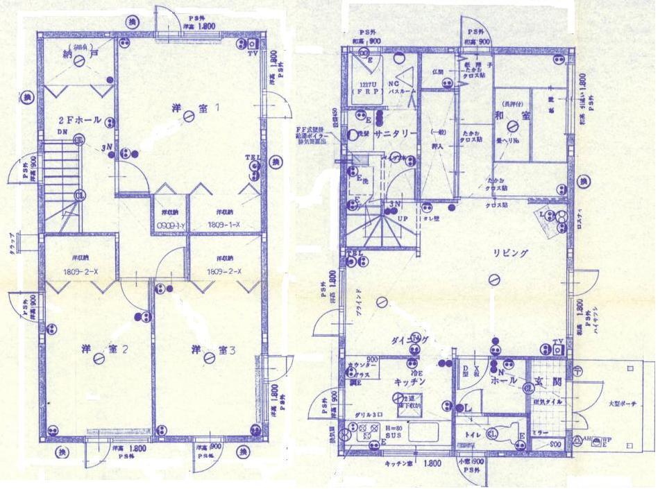 Floor plan. 12.8 million yen, 4LDK, Land area 246.6 sq m , Building area 108.42 sq m