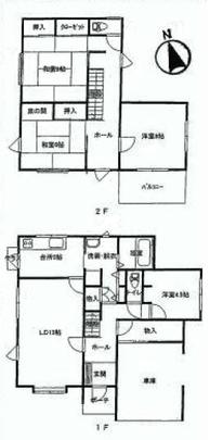 Floor plan. 25,800,000 yen, 4LDK, Land area 221 sq m , Building area 139.35 sq m floor plan