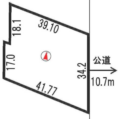 Compartment figure. Land price 39,800,000 yen, Land area 1,322.77 sq m land 400.13 square meters