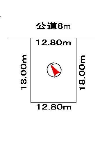 Compartment figure. Land price 11.8 million yen, Land area 230.4 sq m