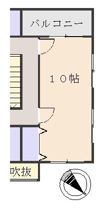 Non-living room. Second floor Western-style is possible partition change to a two-chamber! (Door and the two & windows 4 places)   Local (September 2013) Shooting