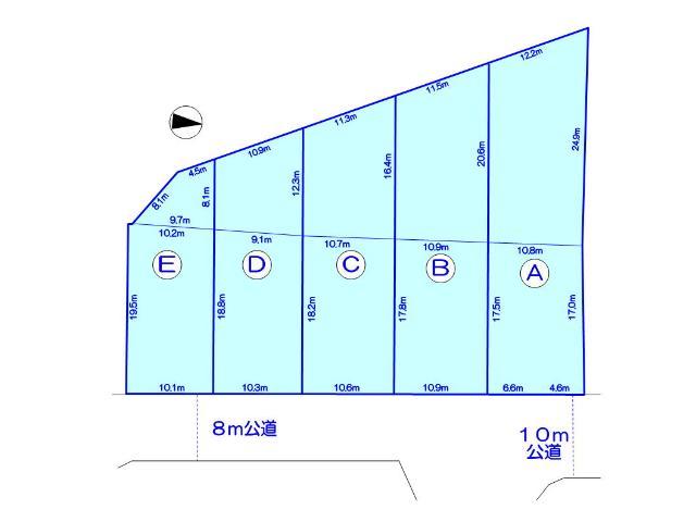 Compartment figure. Land price 8.4 million yen, Land area 347.2 sq m compartment view