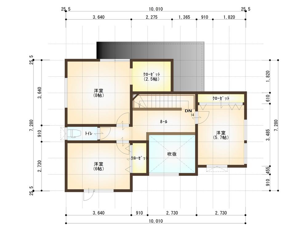 Floor plan. 29.4 million yen, 4LDK, Land area 175.35 sq m , Building area 117.71 sq m 2-floor plan view