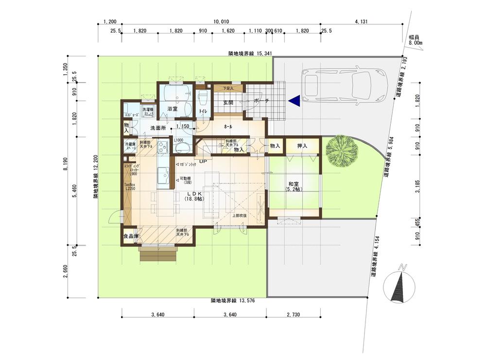 Floor plan. 29.4 million yen, 4LDK, Land area 175.35 sq m , Building area 117.71 sq m located ・ 1-floor plan view
