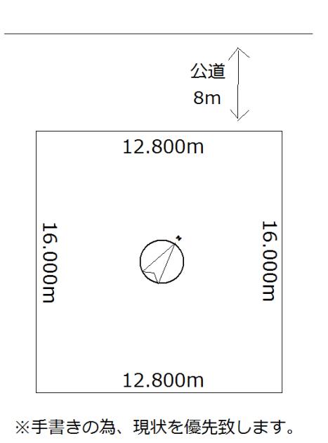 Compartment figure. Land price 12 million yen, Land area 204.8 sq m