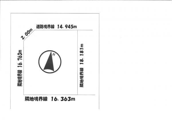Compartment figure. Land price 12.5 million yen, Land area 296 sq m