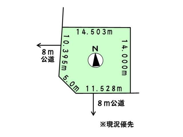 Compartment figure. Land price 12.3 million yen, Land area 201 sq m compartment view