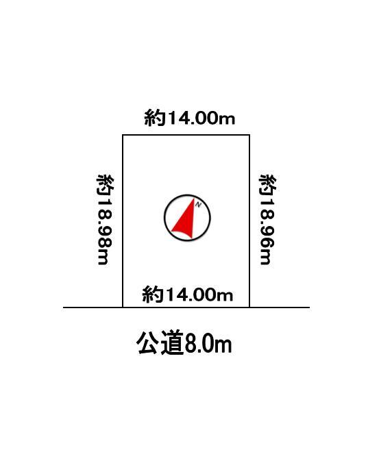 Compartment figure. Land price 11 million yen, Land area 265.58 sq m