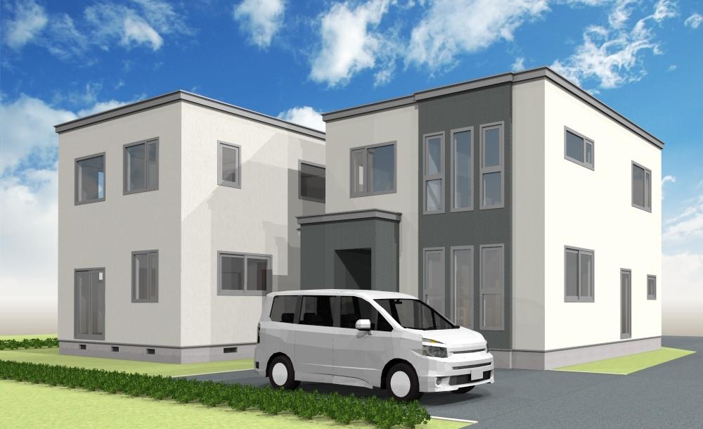 Rendering (appearance). Right Building B