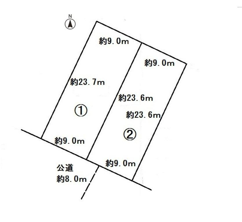 Compartment figure. Land price 15 million yen, Land area 214.88 sq m