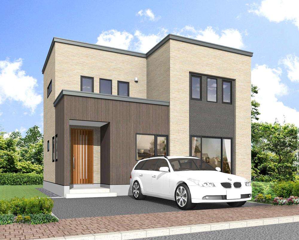 2014 "Charcoal House" of the end of February will be completed model home in a subdivision! You can see the complete front of the building in the walk-through by CG. For more information, please contact us (No. 3 locations)
