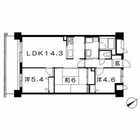 Floor plan. 3LDK, Price 9.8 million yen, Occupied area 65.85 sq m , Balcony area 10.4 sq m