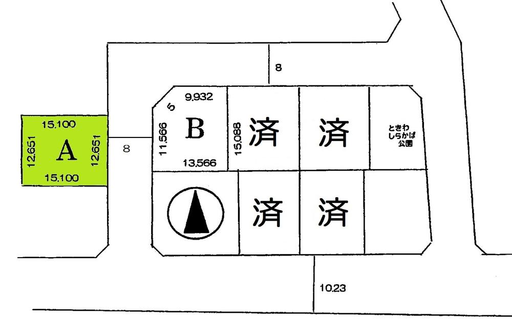 Compartment figure. Land price 3 million yen, Land area 191.03 sq m