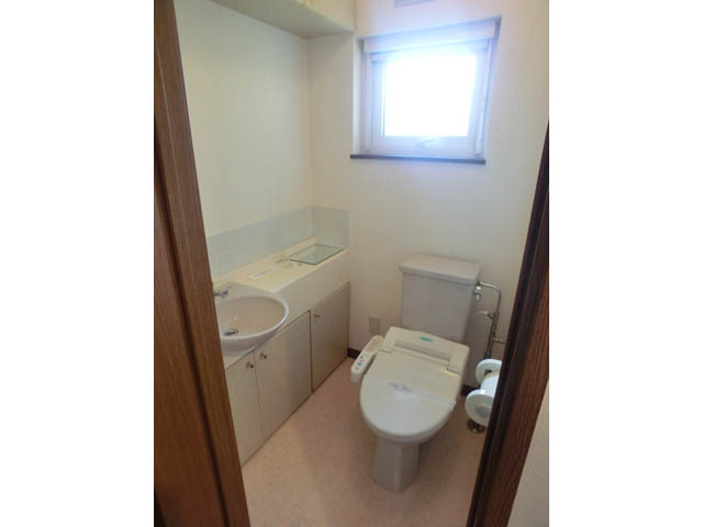 Toilet. With window