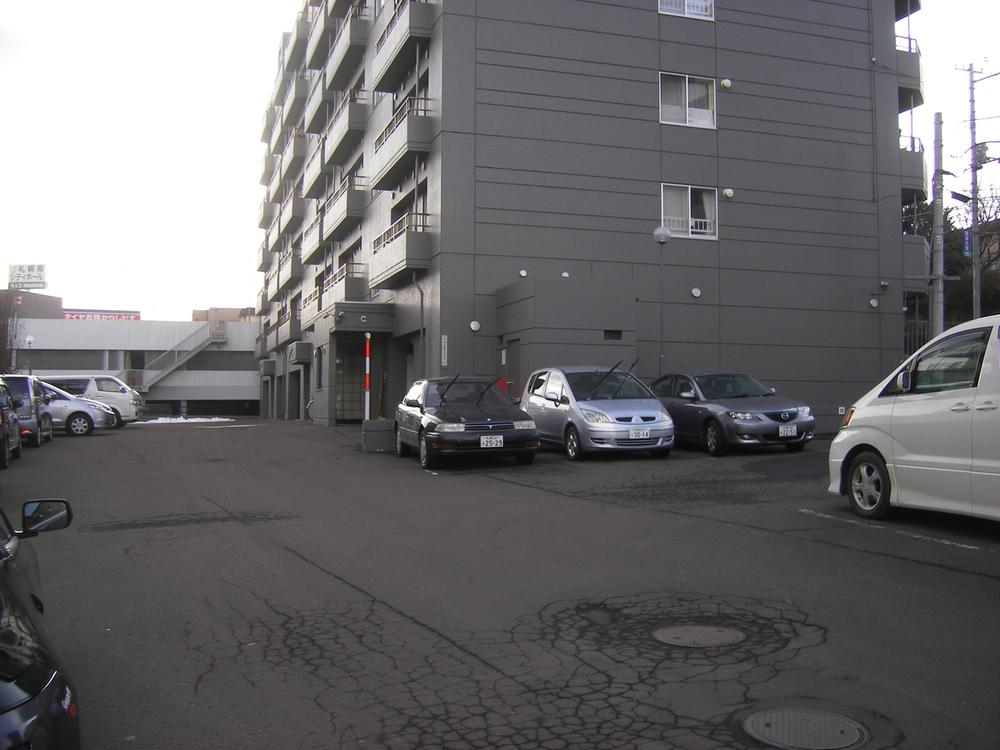 Parking lot. Common areas