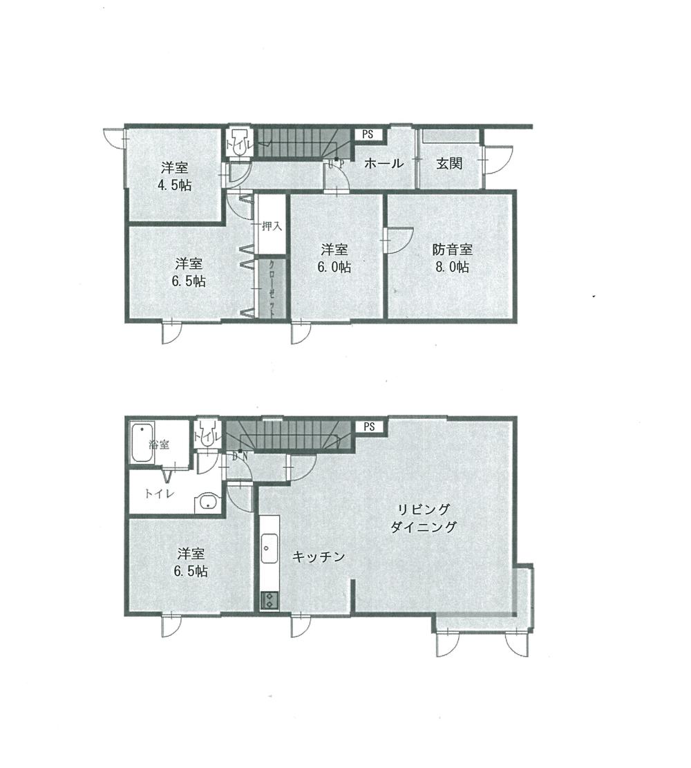 Floor plan. 10.4 million yen, 4LDK + S (storeroom), Land area 179.9 sq m , Building area 107.3 sq m