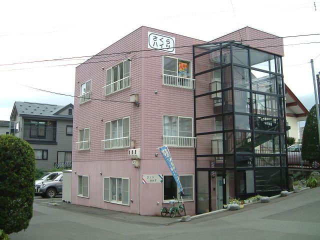 Building appearance. It will be on the top floor of this room.