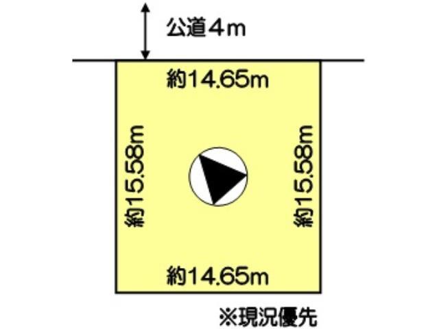 Compartment figure. Land price 2.5 million yen, Land area 224 sq m compartment view
