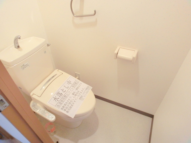 Toilet. It will be warm water washing toilet seat.