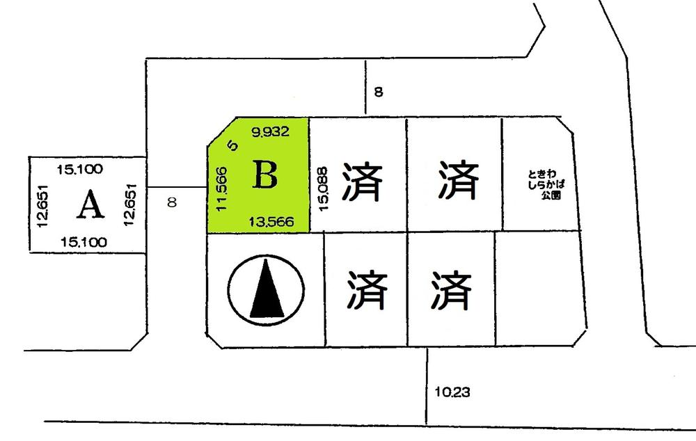 Compartment figure. Land price 3.76 million yen, Land area 197.63 sq m