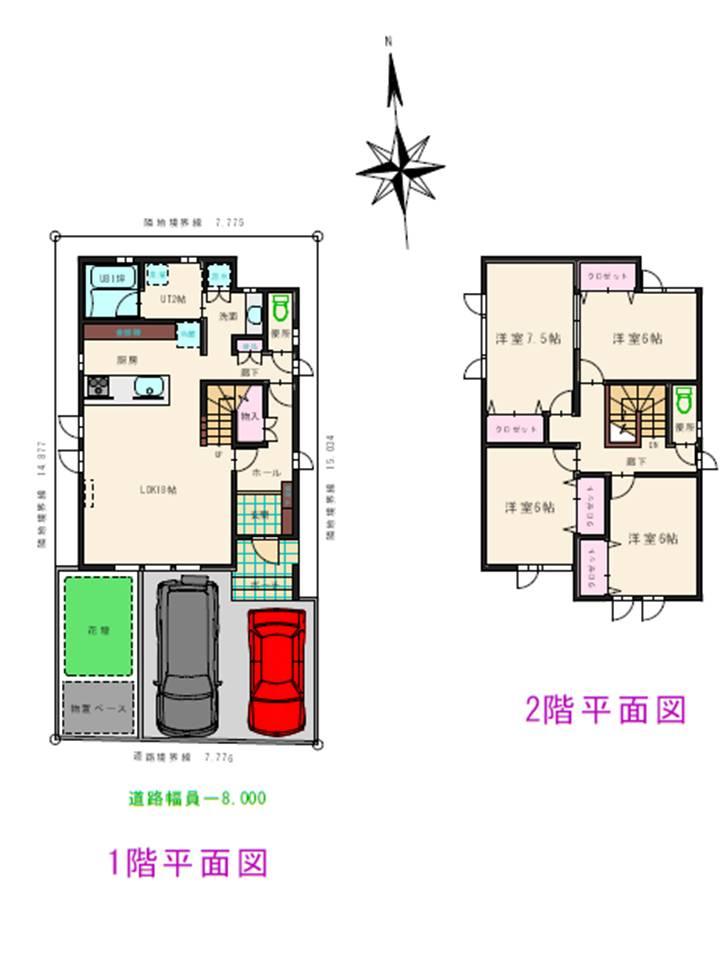 Floor plan. 27,800,000 yen, 4LDK, Land area 116.26 sq m , Building area 114.27 sq m