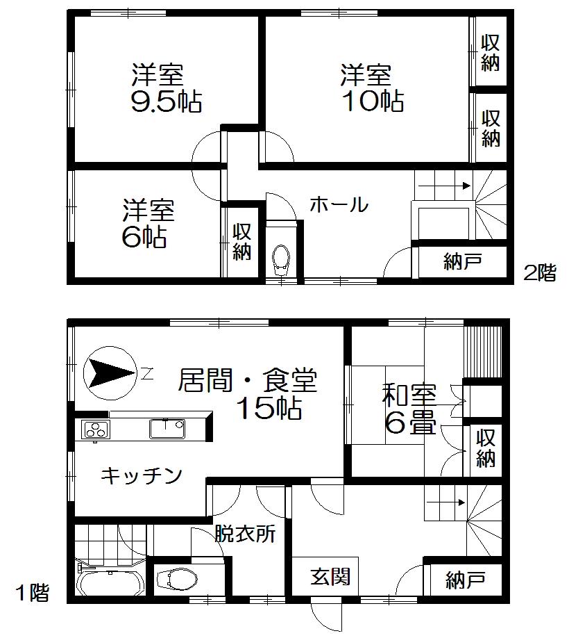 Floor plan. 6 million yen, 4LDK, Land area 233.7 sq m , Building area 126.28 sq m
