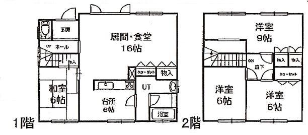 Floor plan. 11 million yen, 4LDK, Land area 205.57 sq m , Building area 104.08 sq m