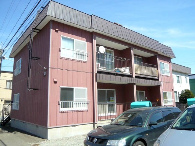 Building appearance. It is with the property balcony.