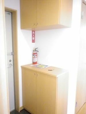 Entrance. Big shoes BOX. Moreover, the front door is'm Sensor Light!
