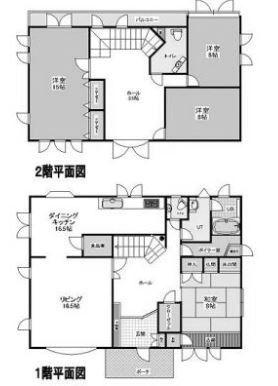 Floor plan. 61,800,000 yen, 4LDK, Land area 971 sq m , Building area 221.92 sq m