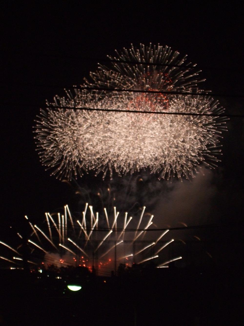 View photos from the dwelling unit. Appearance of the fireworks display as seen from the Building D.
