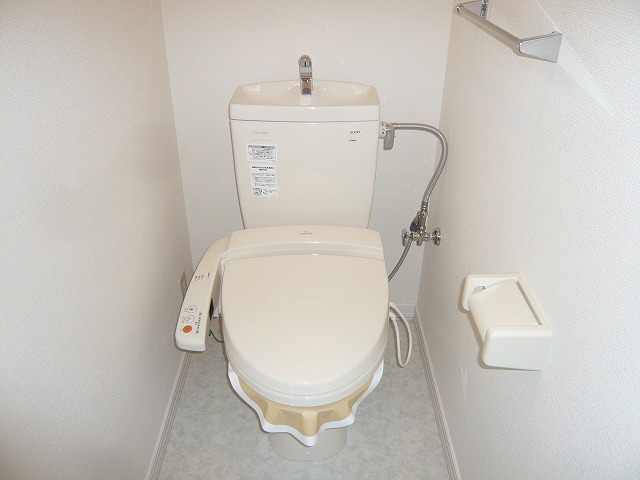 Toilet. It is a toilet with a warm water washing toilet seat! 