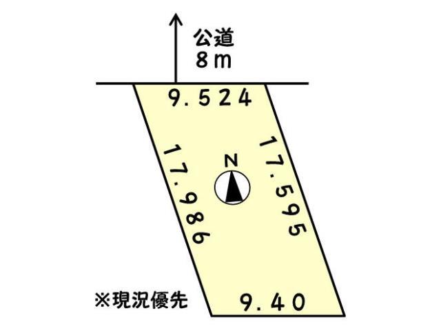 Compartment figure. Land price 8.5 million yen, Land area 159.58 sq m compartment view