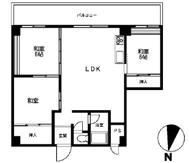Floor plan. 3LDK, Price 7.8 million yen, Occupied area 70.05 sq m , Balcony area 12 sq m