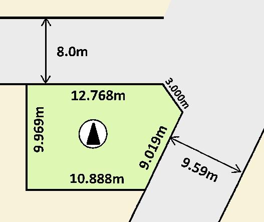 Compartment figure. Land price 12.9 million yen, Land area 134.25 sq m