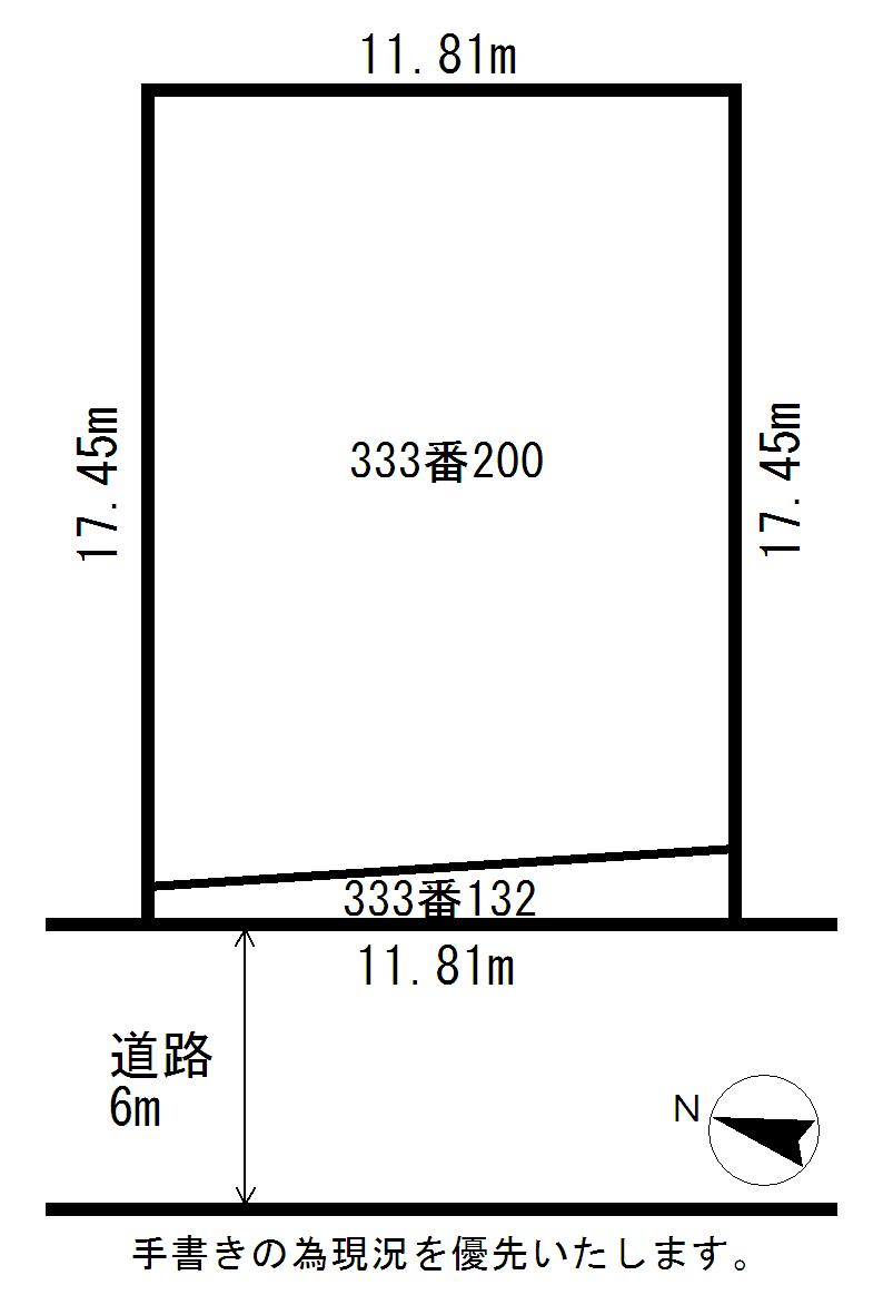 Compartment figure. Land price 1.5 million yen, Land area 204 sq m
