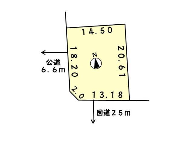Compartment figure. Land price 4.15 million yen, Land area 264 sq m compartment view
